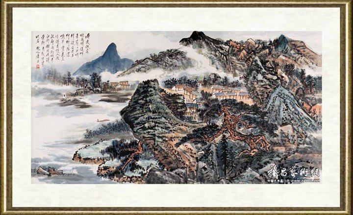 唐云_山水（局部）