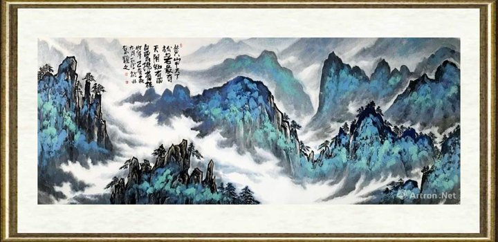 姜国华_黄山甲天下，松与石最奇。天阴知有雨，白云拂青枝。