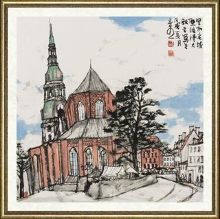林容生_里加老城写生之三
