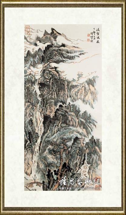 陆俨少_秋壑鸣泉