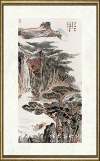 陆俨少_荒江钓艇