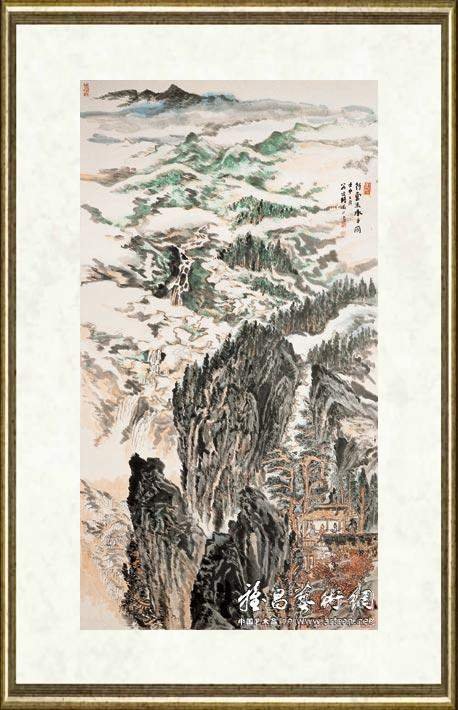 陆俨少_行云流水之图