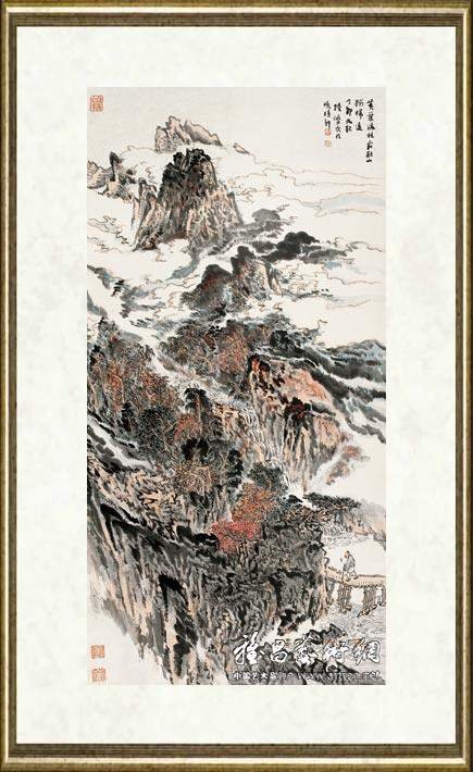陆俨少_黄叶秋山图