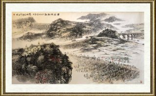 张松_耿明、张松《淠史杭战歌》中国画