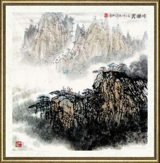 张松_观瀑图