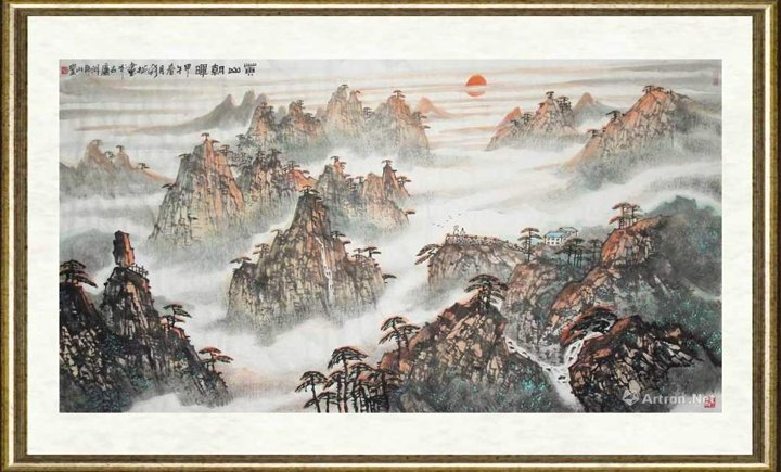 张松_黄山朝晖