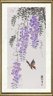 杨逸九_蝶游藤下