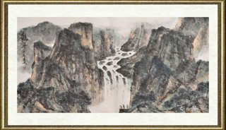杨逸九_观瀑
