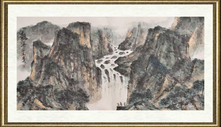 杨逸九_观瀑