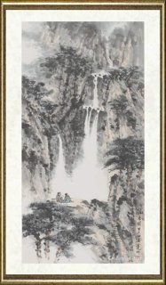 杨逸九_观瀑图