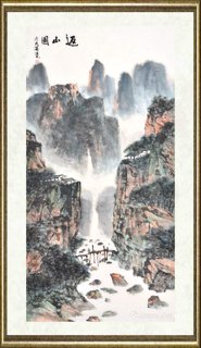 杨逸九_返山图