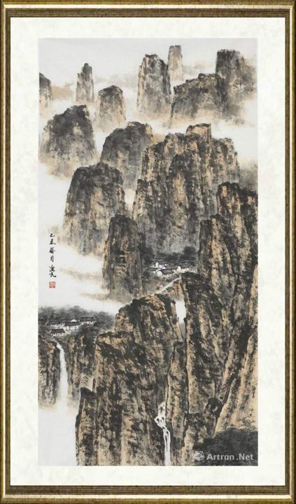 杨逸九_高山赏瀑