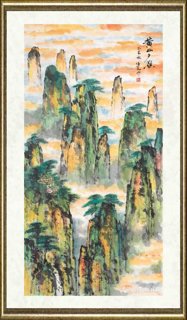 杨逸九_黄山夕照001