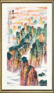 杨逸九_黄山夕照002