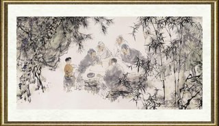 王明明_西园雅集图卷（局部004）