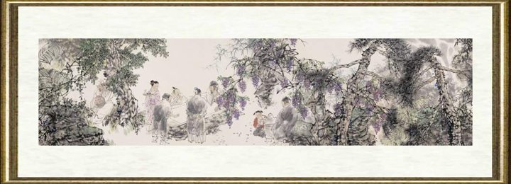 王明明_西园雅集图卷（局部005）