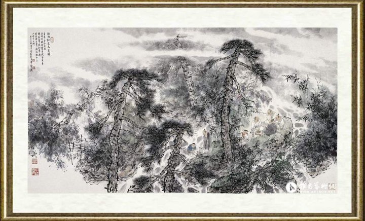 王明明_陆羽松泉品茗图