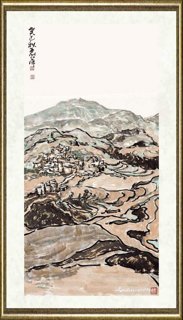 蒋丽萍_红土地·村居图
