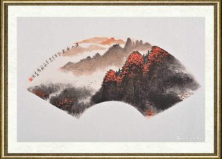 陈廷友_黄山扇面2