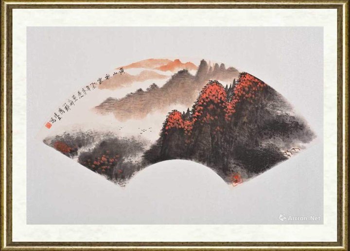 陈廷友_黄山扇面2