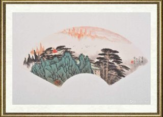 陈廷友_黄山扇面5