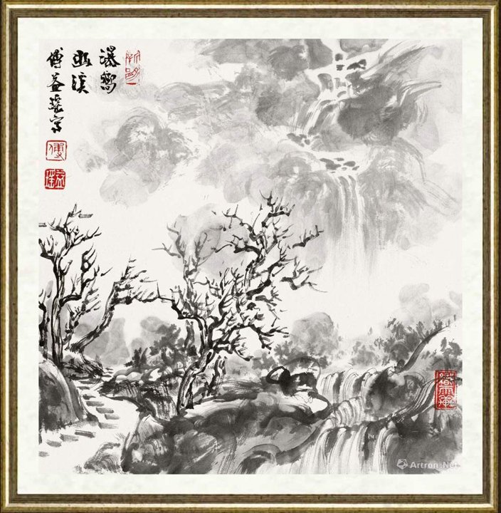 傅益瑶_瀑响幽溪