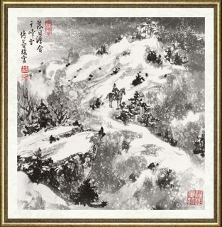 傅益瑶_落日澹含千嶂雪