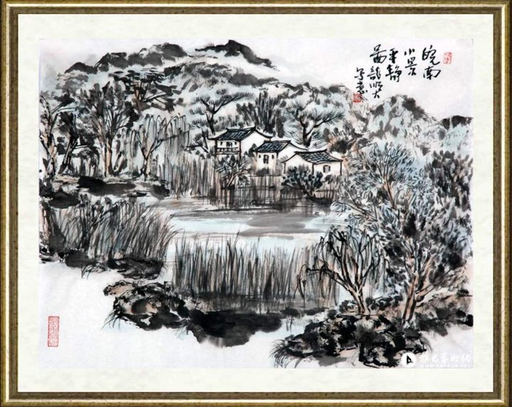 姚龙顺_皖南小景平静啚