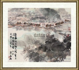 傅抱石_踏歌图