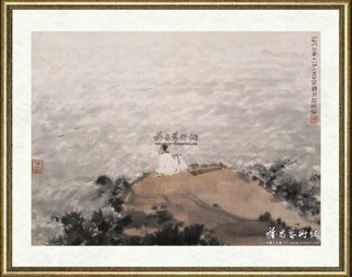 傅抱石_高士观海图