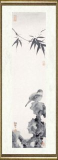 罗剑华_秋山鸣禽四条屏之1
