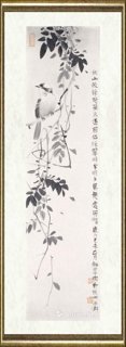 罗剑华_秋山鸣禽四条屏之4