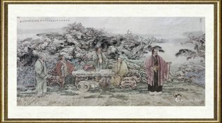刘铁泉_雅士襟怀虚若谷良朋气味淡如澜