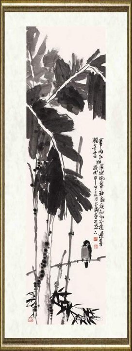 孙成刚_蕉荫小趣图