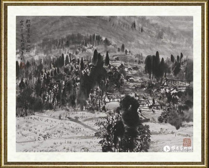 徐建明_湘西写生-秋收过后的山村