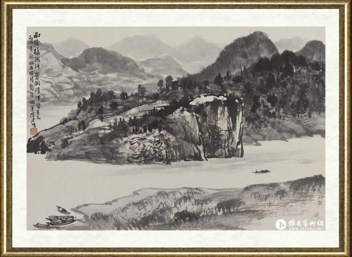 徐建明_湘西写生-雨后猛洞河