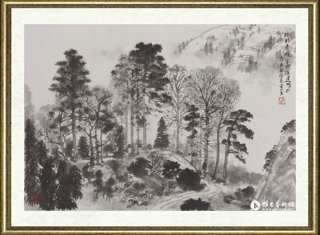 徐建明_黔东南陶尧写生-疏林春晓