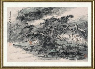 顾平_问山曾有许多闲，清音渺渺无人烟。名胜今日游如海，不及荒山看飞雁。