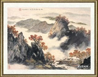 傅二石_秋在白云黄叶中