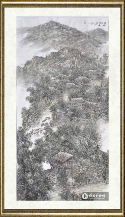 刘岳琥_野村牧隐图