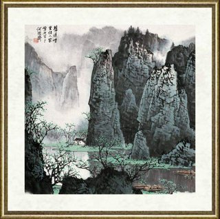 白雪石_漓江碧莲峰