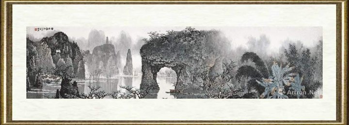 白雪石_烟雨漓江