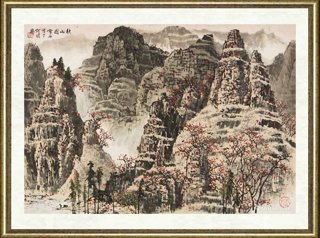白雪石_秋山图