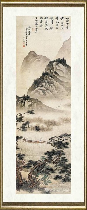 白雪石_秋江泛舟