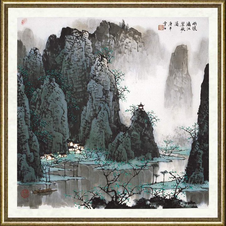 白雪石_雨后漓江翠欲滴