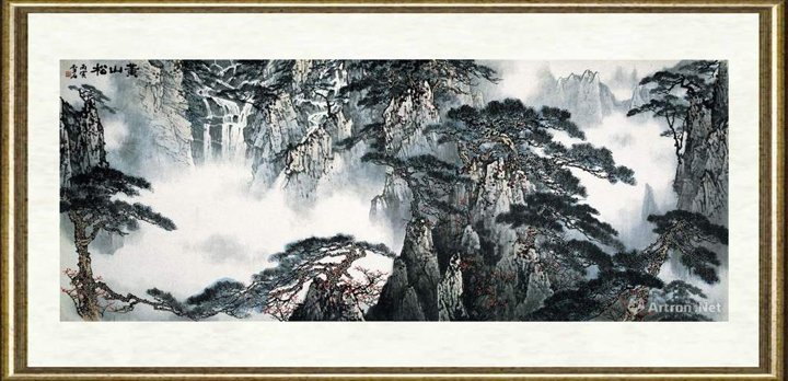 白雪石_黄山松