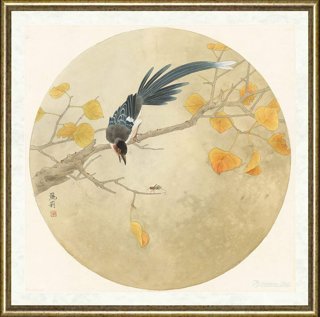 景丽莉_雀上枝头