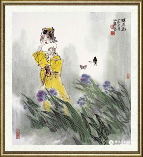 郑山麓_蝶恋图