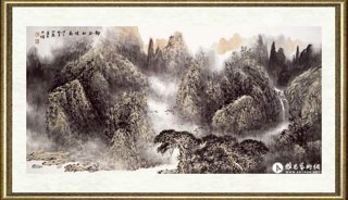 郑山麓_静谷初晴图