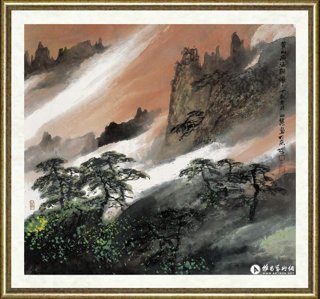 郑山麓_黄山西海朝晖